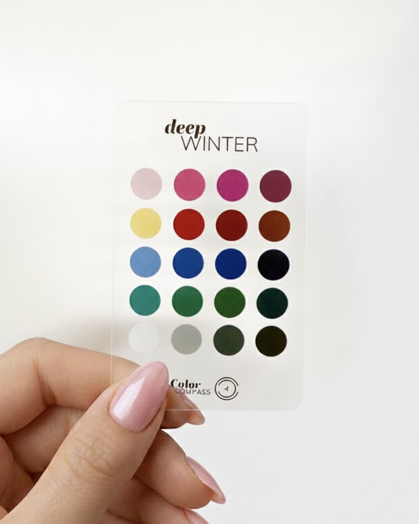 Seizoenstype kleurenpas Deep Winter kleuranalyse ColorCompass