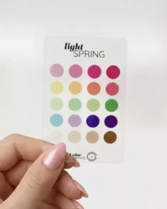Seizoenstype kleurenpas Light Spring kleuranalyse ColorCompass
