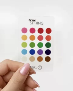 Seizoenstype kleurenpas True Spring kleuranalyse ColorCompass