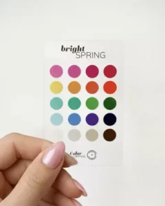 Seizoenstype kleurenpas Bright Spring kleuranalyse ColorCompass