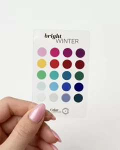 Seizoenstype kleurenpas Bright Winter kleuranalyse ColorCompass